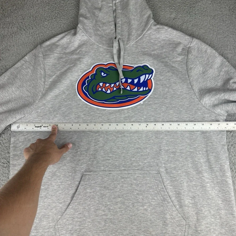 Fanatics Florida Gators Pullover Hoodie Men's 3XL Drawstrings Kangaroo Gray NWT